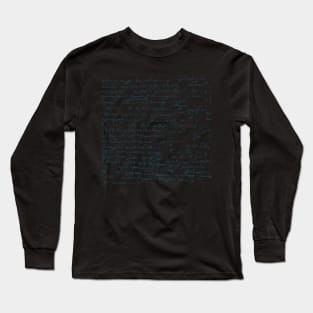 Handwriting Vintage Script Long Sleeve T-Shirt